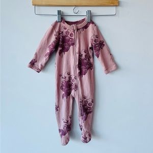 Kate Quinn organic cotton long sleeve zipper sleeper strawberries